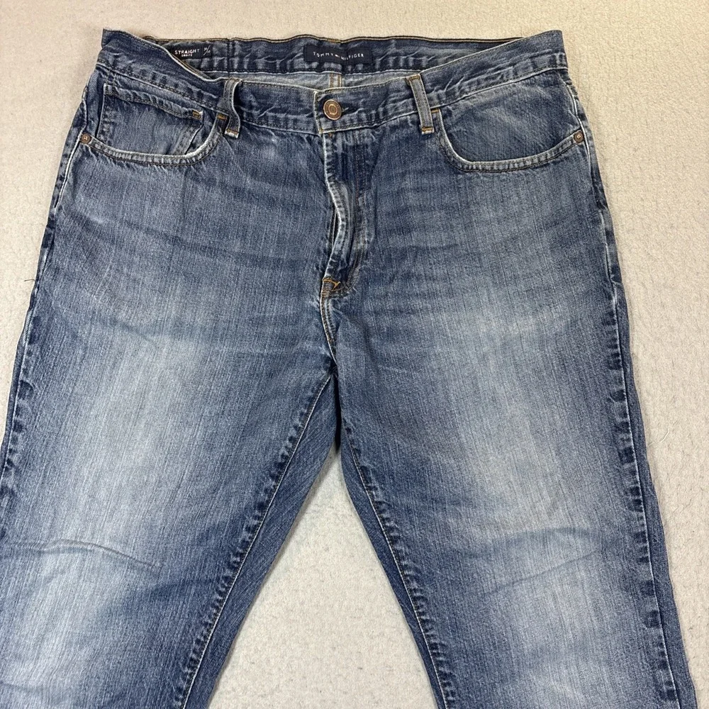 Vintage Y2K Tommy Hilfiger Jeans Men's Size 36x30 Blue Denim Straight Leg‎